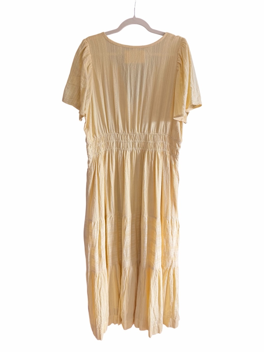 ANTHROPOLOGIE The Somerset Maxi Dress Canary Yellow XL - Picture 7 of 16